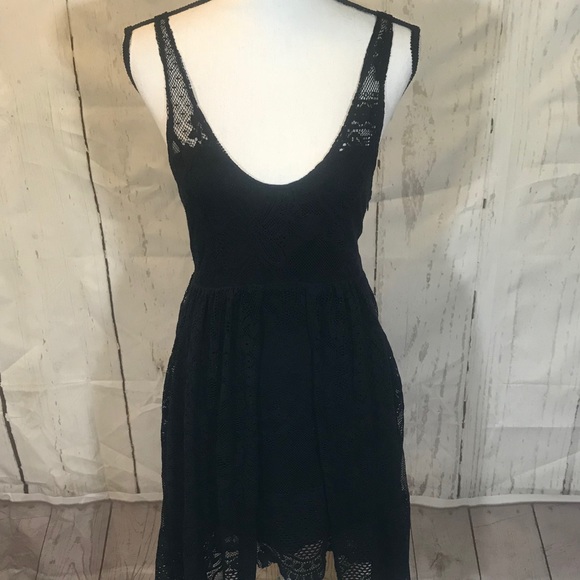 Free people black lace dress - Picture 1 of 8